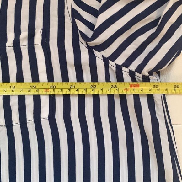 Jane Delaney Rayon Striped Roll Up Size 1X - Picture 4 of 9